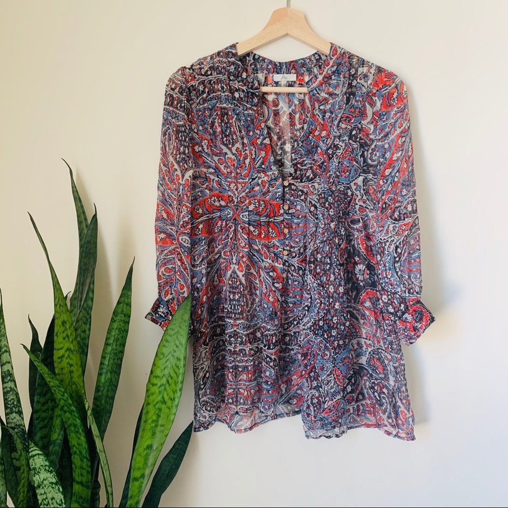 Joie sheer tunic top